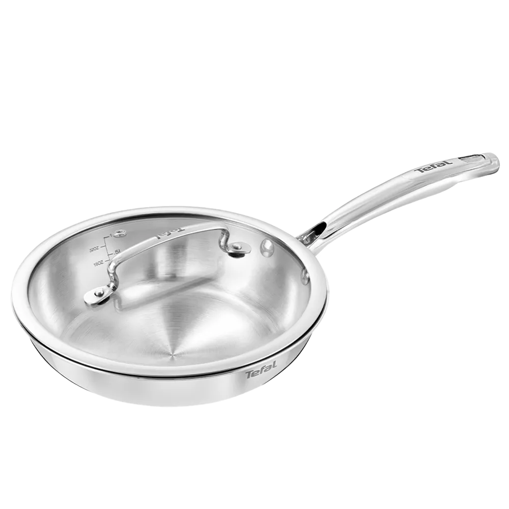 Intensium Tri-Ply Stainless Steel Frypan 24 Cm With Glass Lid