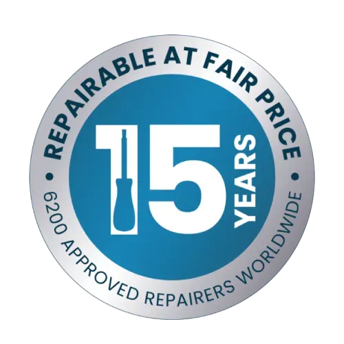 Repairable at fair price - 15 years