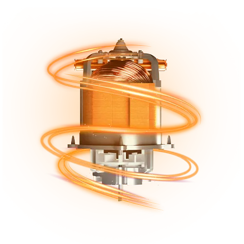 100% Copper Motor with Ball Bearing Support