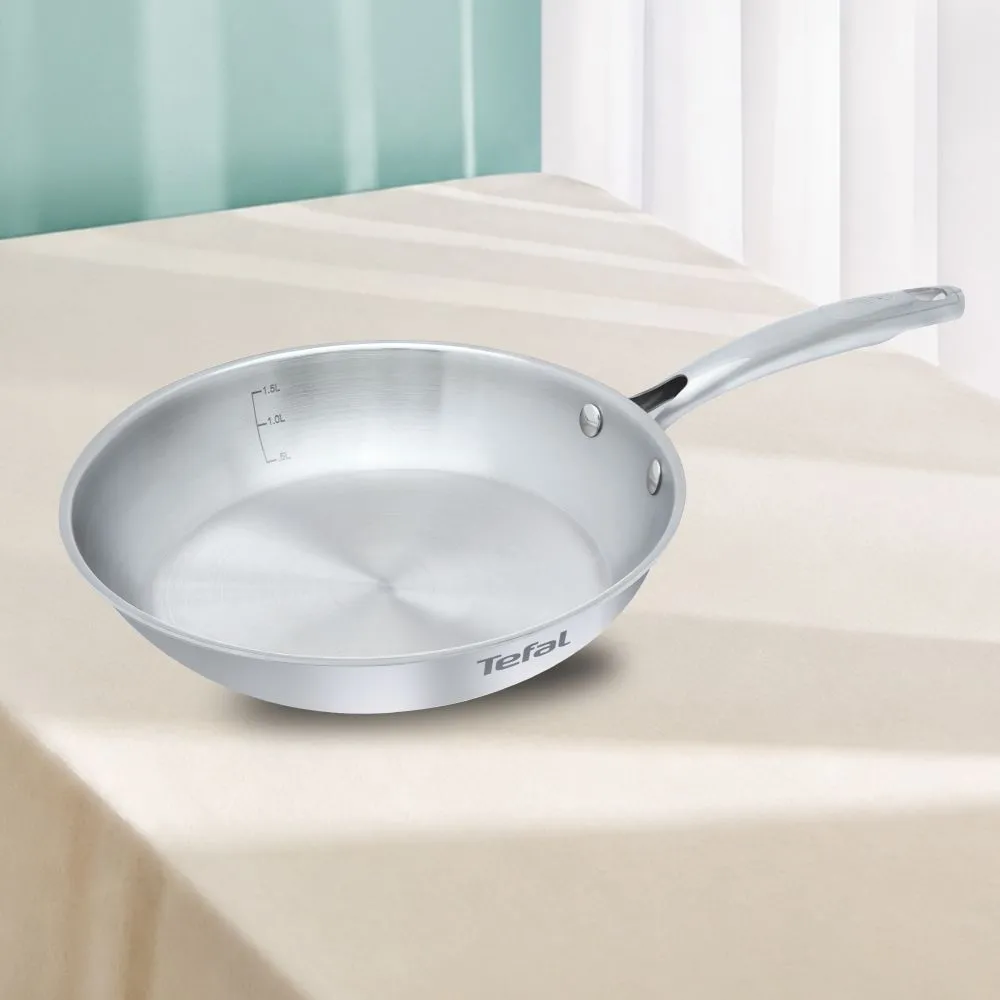 Intensium Tri-Ply Stainless Steel Frypan 24 Cm With Glass Lid